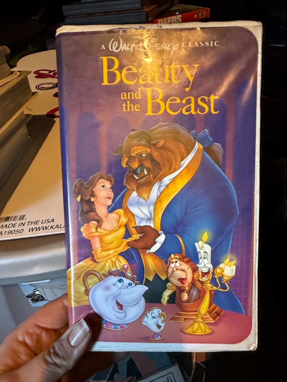 The Classic Beauty and the Beast Cover — Purple, Yellow, Blue